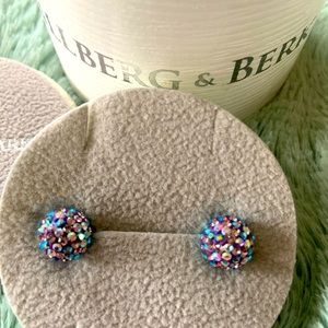 Hillberg & Berk sparkle ball earrings